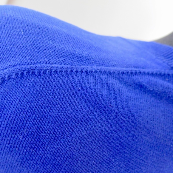 Polo Ralph Lauren Royal Blue V-neck Sweater - Corduroy Elbow Patches - Picture 9 of 11
